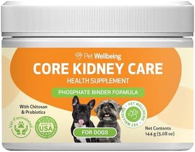 Pet Wellbeing Core Kidney Care for Dogs - Daily Phosphate Binder, Supports Healthy Kidney Function with FOS, Chitosan, Probiotics - Veterinarian-Formulated 5.08 oz (144 g) Powder