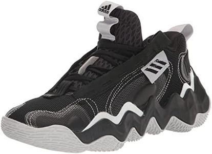 adidas Men's Exhibit B Basketball Shoe, Core Black/White/Team Light Grey, 9