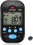 MOREYES Mini Metronome Digital with Loudspeaker Multi-functional for Saxophone Piano Guitar Violin Flute Drum (black)