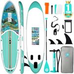 Niphean Inflatable Stand Up Paddle Board with SUP Accessories, Anti-Slip EVA Deck, 10'6''Inflatable Paddle Boards for Adults & Youth of All Skill Levels