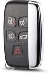 5 Buttons Car Key Fob Case Fits For Range Rover Sport Evoque L-and Rover Discovery 4 Freelander Jaguar XE XJ XJL XF