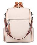 FADEON Leather Backpack Purse for W