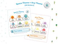 Yournamestickers | Personalized Name Stickers (Add Your Name) | 48 Waterproof Customized Labels for Kids | 3 Different Sizes (S, M, L) | Ideal for Lunchbox, Crayons, Books, etc. (Pack of 2, Space)