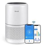 LEVOIT Air Purifier for Home, Smart WiFi and Alexa Control, H13 True HEPA Filter for Allergies, Pets, Smoke, Dust, Auto Mode, 22db, Core 300S, 219 sq.ft, White