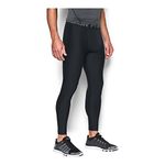 Under Armour HeatGear 2.0, Comfortable Gym Leggings for Men, Lightweight Thermal Underwear with Tight Fit Design Men, Black (Black/Graphite (001)), 2XL