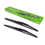 PARRATI® 12'' Premium Rear Wiper Blades All-Season Replacement for 2009+ Nissan Murano,2019+ Toyota Corolla Infiniti QX50,2016+ Subaru Crosstrek,2014-2018 BMW X5 Mazda 3 Rear Windshield Wipers-(12-B)