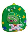 Suffix Retail ® Kids Bags for 3-5 Years| Pre-Nursery Kids Backpack | Unicorn Bags for Girls | Space Bag For Boys | Picnic Bags for Girls & Boys (GREEN_DINO_SPACE)