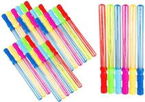 oojami 30 Pack Big Bubble Wands - 14 inches Assortment of Colors Ideal for Party Favors Birthday School Easter Graduation, Bubble Theme Party Value Pack