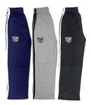 Twist Fab Unisex Multi Color Pure Cotton Regular Track Pant Pajama Lowers With Soft Elasticated Waistband For Boy And Girl (Pack Of 3) (9-10 Years)