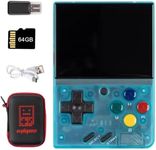 MIYOO Mini V4 Handheld Retro Game Console with Storage Bag, 2.8 Inch IPS 750x560 Resolution Screen 2000mAh Battery Portable Game Console, Built-in 64GB TF Card & 6000+ Games