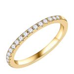 SMILEST 1.8mm Moissanite Eternity Band Rings for Women, 0.25 0.3ct D Color VVS1 Clarity Lab Created Moissanite 14K White Yellow Rose Gold Vermeil Moissanite Wedding Band for Women Moissanite Rings,