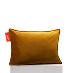 Stoov Ploov Velvet Heating Cushion - Infrared Heating Technology - Heat Pad - Cordless Ease of Use - Soft Pillow - 2,5/5 Hours of Heat - 45 x 60 cm - Ginger Gold