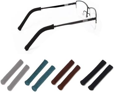LERTREE 4 Pairs Knitting Eyeglasses Arm Covers Anti-Slip Eyeglasses Temple Tips Sleeve Retainer Sunglasses Reading Glasses Temple Pads