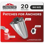 X-Protector Patches for Hollow-wall Anchors - 20 PCS Big Size - Loose Wall Anchor Fix Pad - Dry Wall Anchor Repair Pads - Plaster Wall Anchors - Wall Anchors Repair Patches to Keep Them in Place!