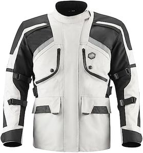 ILM Motorcycle Jacket Adventure Mens Riding Armored Airflow Dirt Bike Touring Waterproof Clothing All Season Model RL01