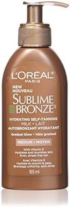 L'Oreal Paris Skincare Sublime Bronze Hydrating Sunless-Tanning Milk Medium, Sunless tanning lotion, 5.5 fl. oz.