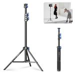 NEEWER 28"-61"/72-155cm Photography Light Stand with 180° & 360° Adjustable Head, Aluminum Portable Video Tripod Stand with 1/4" Screw & Cold Shoe for LED Video Light, Ring Light, Flash, Mic, ST155A