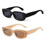BUTABY Rectangle Sunglasses for Wom