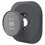 Spigen Wall Plate Designed for Google Nest Thermostat Wall Plate (Included Metal Plate and 4 Screws) - Charcoal Gray