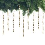 AMS Christmas Tree Ornaments 24PCS Aluminum Twisted Icicles Ornament Set for Christmas Tree New Year Party Decorations Supplies(Shiny 7",Gold)