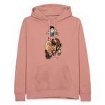 Spreadshirt Thelwell Funny Illustration Bucking Horse Women's Hoodie, XL, Dusky Rose