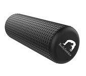 Bodylastics EVA Dotted Foam Roller for Deep Tissue Massage, Relief from Sore Muscles Pain, Pre & Post Exercise Fitness Workout Sessions (Black, 30cms)