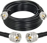 MOOKEERF PL259 UHF Cable 25ft, CB C