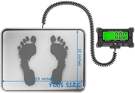 Urby Extra Wide Scale for Body Weight, Talla Extra Balanzas para Pesar Personas, Plus Size Scale with Easy to Read External Display. Gift for Seniors, Plus Size Person. 300kg/660lb Capacity.