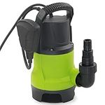 VEATON 400W Portable Submersible Pump for Dirty/Clean Water, Max Flow 8000L/H Electric Sump Pump, Automatic and Manual Operation by Float Switch