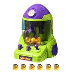 UJEAVETTE Kids Claw Machine Toy Novelty Hand Crank Grab Doll Toy Whole Family for Kids Green