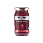 Bhuira|All Natural Jam Strawberry Preserve|No Added Sugar|No Added preservatives |No Artifical Color Added |240 g|Pack of 1