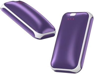 2 Pack Hand Warmers Rechargeable, Portable Electric Hand Warmers Reusable, USB 2 in 1 Handwarmers, Outdoor/Indoor/Warm Gifts for Men Women Kids(Purple)