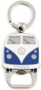BRISA VW Collection - Llavero de metal esmaltado con abridor de botellas T1 Camper Bus (Azul)
