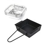 Hisencn Grill Drip Pan for Nexgrill 720-0830H 720-0830D 720-0896 720-0882A 720-0888 720-0888N Grease Catcher Cup, Grease Box, Grease Collection Pan Holder Drip Tray with 15 Pack Aluminum Foil Liner