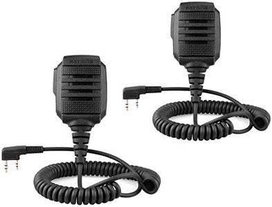 Retevis Walkie Talkie Speaker Mic,IP54 Waterproof Shoulder Mic, Compatible with RT68 RT22 RT21 H-777 RT86 RT27 RT85 RB26 RB45 BAOFENG UV-5R 888S 5RM Kenwood Samcom Arcshell Two Way Radios (2 Pack)