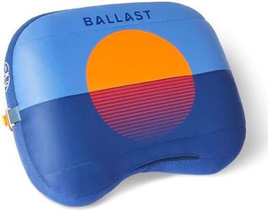 Ballast Beach Pillow – Inflatable Beach Pillow, Camping Pillow, Pool Pillow, Ultra Soft and Durable Pillow That Won’t Blow Away on Windy Beaches (Blazing Sunset)