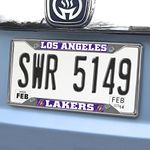 FANMATS 14796 NBA Los Angeles Lakers Chrome License Plate Frame