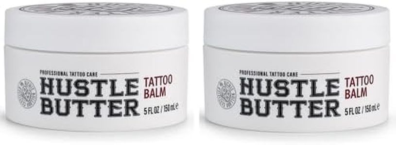 Hustle Butter Deluxe – Tattoo Butter for Before, During, and After the Tattoo Process – Anti-Inflammatory Lubrication – 100% Vegan Replacement for Petroleum-Based Products – 5 oz (2 Pack)