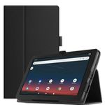 [ZUKOF] Magnetic Stand Case for Onn 10.1 '' Tablet Gen 3 (2022 Model: 100071485) - Folio PU Leather Protective Cover (Black)