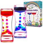 YUE MOTION Liquid Timer - 2 Pack Liquid Motion Bubbler Toys, Calming Sensory Toys, Autism Toys,Fidget Toys, Children Activity, Desk Toys,Novelty Gifts, Holiday Stocking Stuffers