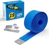18Ft Flexible Race Track for Kids, with Three Types of Hooks,Monster Blue Truck Ramp with Suction Cups - Rolls Up Portable DIY Racetrack Compatible with Diecast 1/64th Cars Model