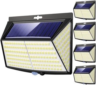 4 Pack Solar Lights Outdoor, 3 Modes/228LED Solar Security Lights Wireless IP65 Waterproof Solar Motion Sensor Lights Solar Wall Lights Outdoor Lights for Front Door, Backyard, Garage, Deck…