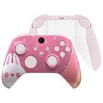 eXtremeRate Easter Rabbit Controller Full Set Housing Shell Case with Buttons for Xbox Series X/S Controller, Custom Replacement Side Rails Front Back Plate Cover for Xbox Core Controller