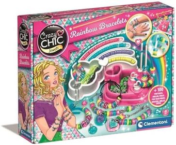 Clementoni - Bracelets - Jeu créatif-7 ans to 14 ans- 15180, Multicolore, Taille unique