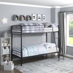 Lexicon Rayne Metal Bunk Bed, Twin/Twin, Dark Bronze