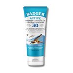 Badger Active Mineral Sunscreen SPF 30 | Broad-spectrum & Water Resistant | Moisturises & Protects Skin (87 ml)