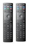 【Pack of 2】 Universal Replacement for Vizio Smart TV Remote Control, 2 Pieces XRT136 for All Vizio Smart TVs (D-Series E-Series M-Series P-Series V-Series)