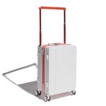 ICON The Transit Signature Cabin Polycarbonate Hardsided Luggage| Ultra Light Weight 8 Wheel | Wide Trolley Luggage Hardsided Suitcase (White, Cabin)