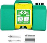 Portable Eyewash Station 𝟖 Gallon OSHA Approved Wall-Mounted Gravity-Flow Indoors and Out, 𝟑𝟎𝐋 Refillable Eyewash Station Heavy Duty Emergency Eye Wash Lasting for 10 Minutes