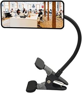 Glass Clip On Security Mirror, Ampper Flexible Convex Cubicle Mirror for Personal Safety and Security Desk Rear View Monitors or Anywhere (6.69" x 2.95", Rectangle)